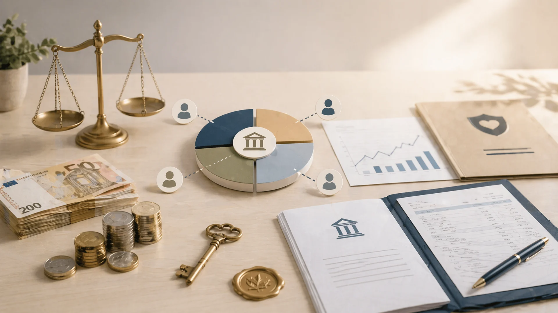 Documenti bancari e investimenti da dividere in successione