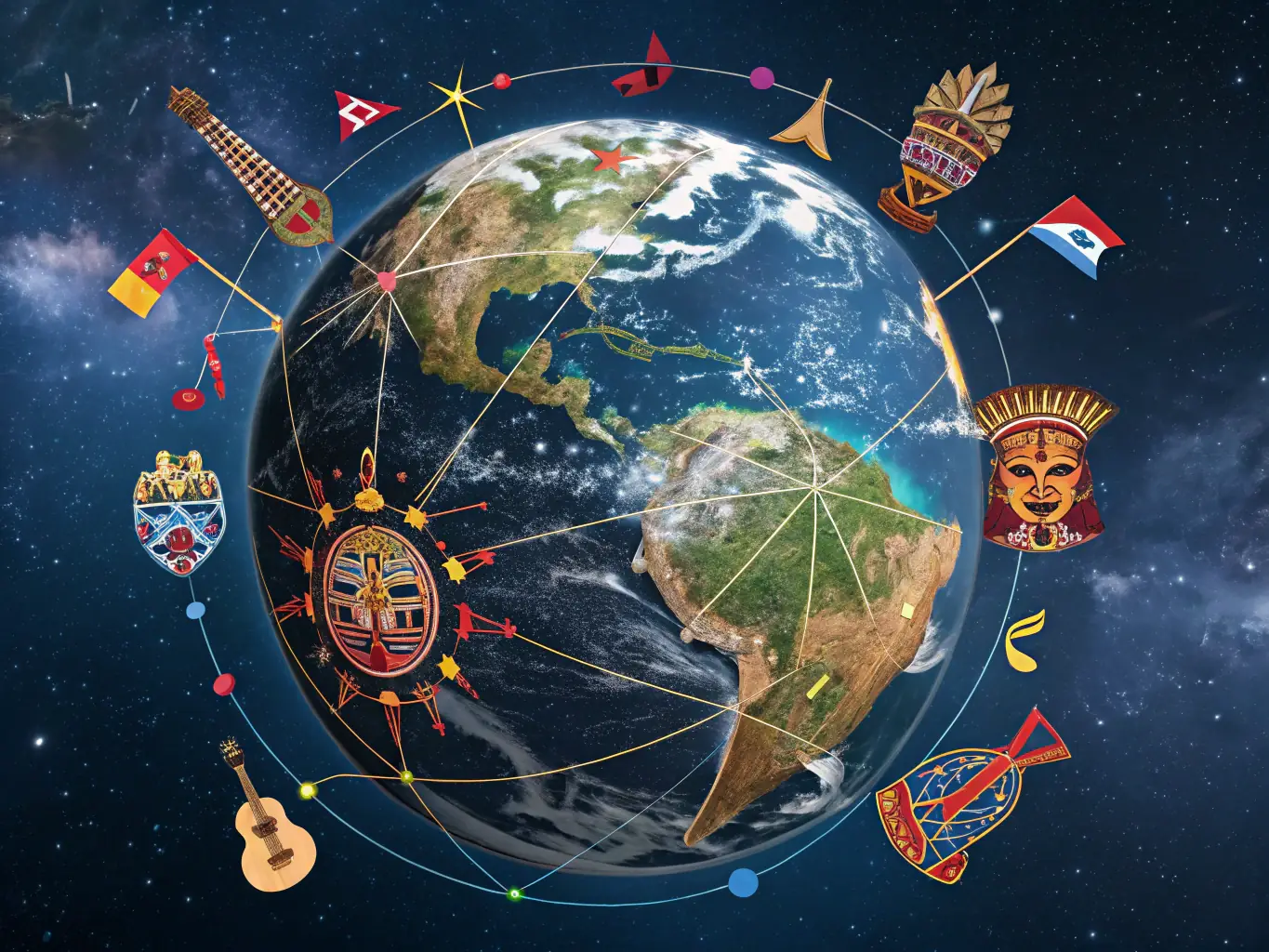 An image depicting international flags, representing international successions, highlighting the global reach and expertise of the law firm.